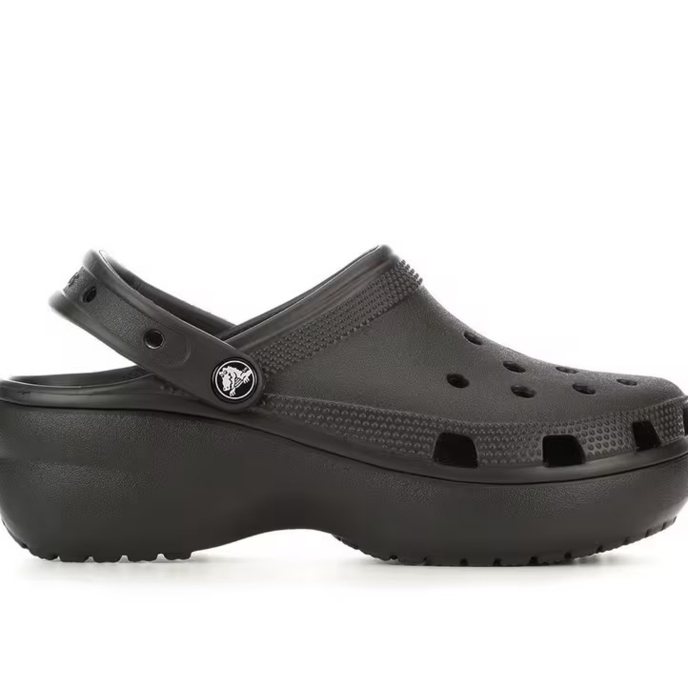 CROCS Black Platform Clogs